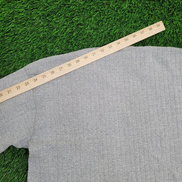 Vintage Champion Ribbed Sweater Large 22x28 Gray - Picture 5 of 13